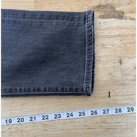 Agolde Isabel Slim Fit Boyfriend Distressed Denim Black Jeans Soft Rip 29 EUC - Picture 12 of 14